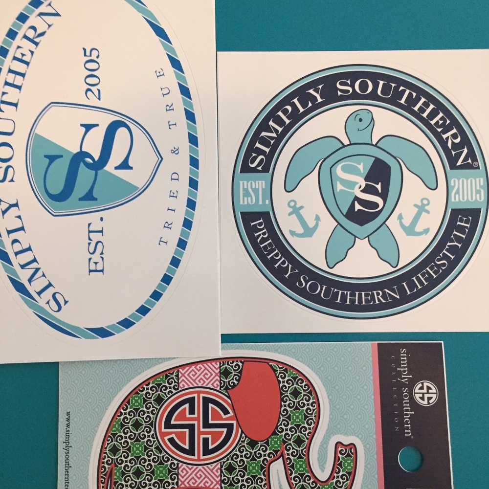 3 Simply Southern Stickers